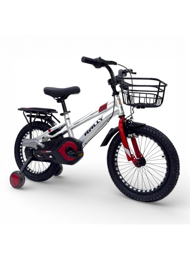RALLY BICYCLE 16-Inch Kids Bicycle | 16-Inch | Urban Basket (RL-12-P132) | Steel Frame | Dual Brake | Red Color - Image 2